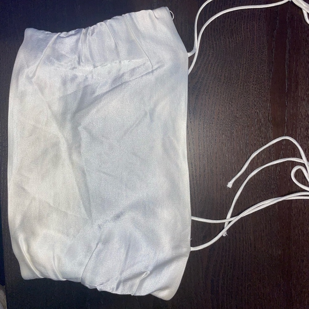 White Zara silk tank top